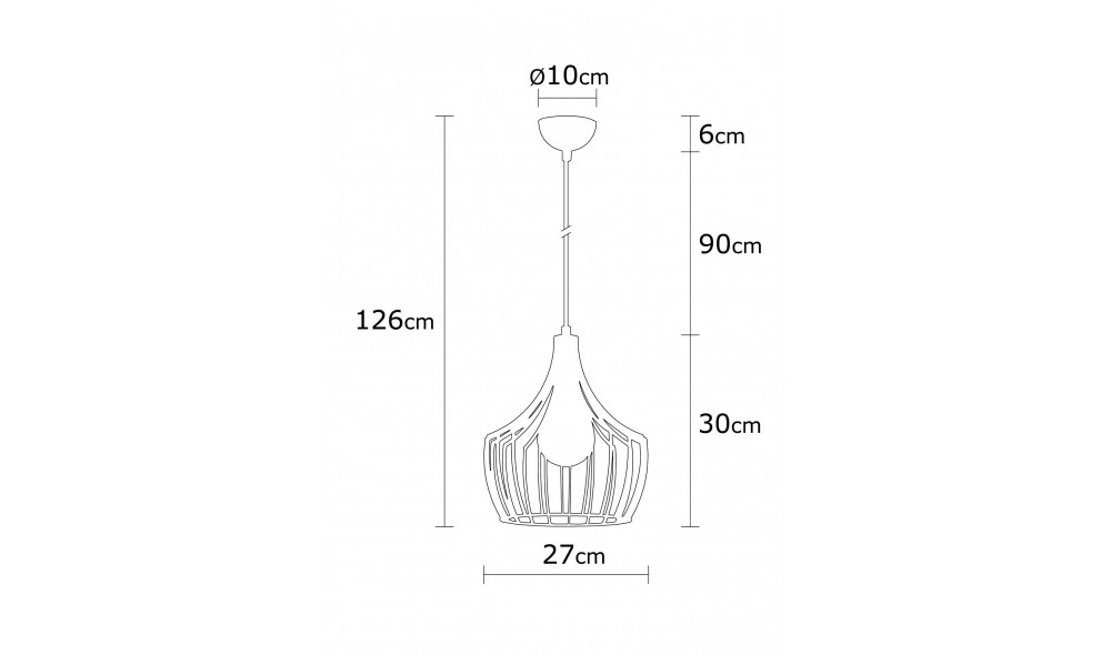 Candelabru Mezopotamya - N-1278 27 x 126 x 27 cm