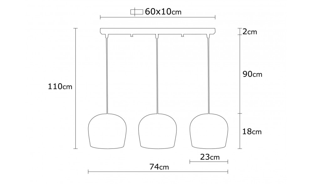 Candelabru Berceste - N-1410 74 x 100 x 74 cm