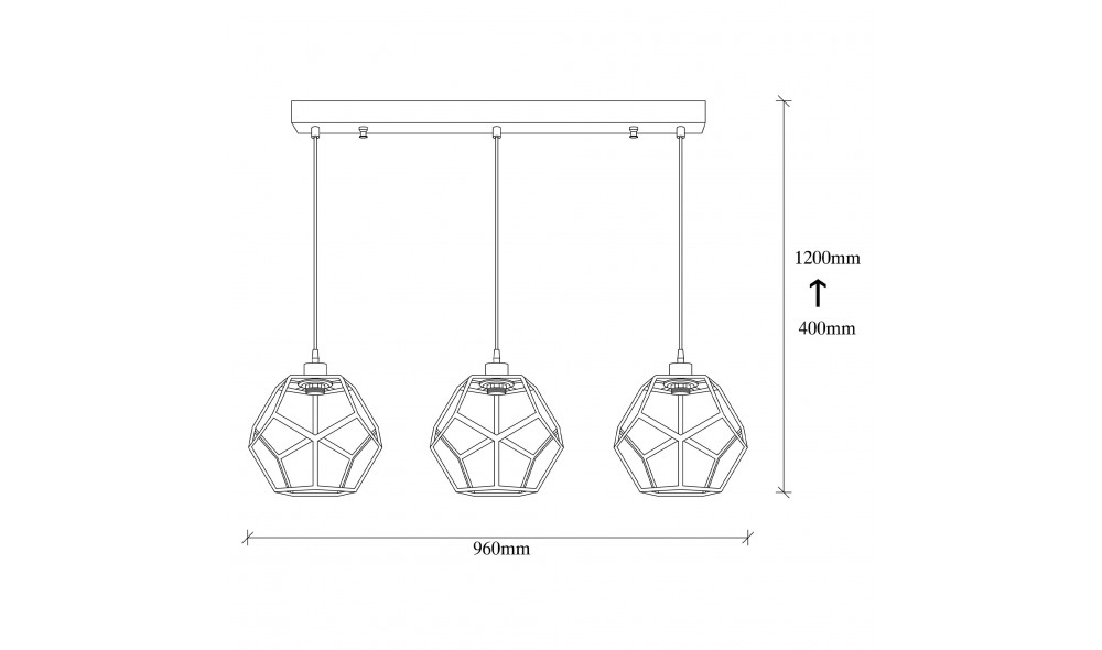 Candelabru Degirmen - MR-103 26 x 120 x 96 cm