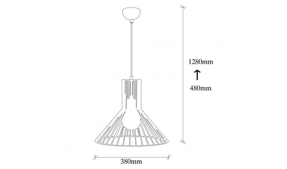 Candelabru Fellini - MR - 757 38 x 128 x 38 cm