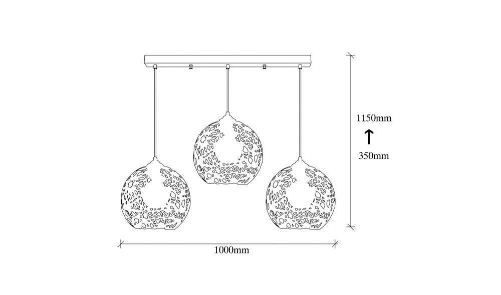 Candelabru Fellini - MR - 786 25 x 115 x 100 cm