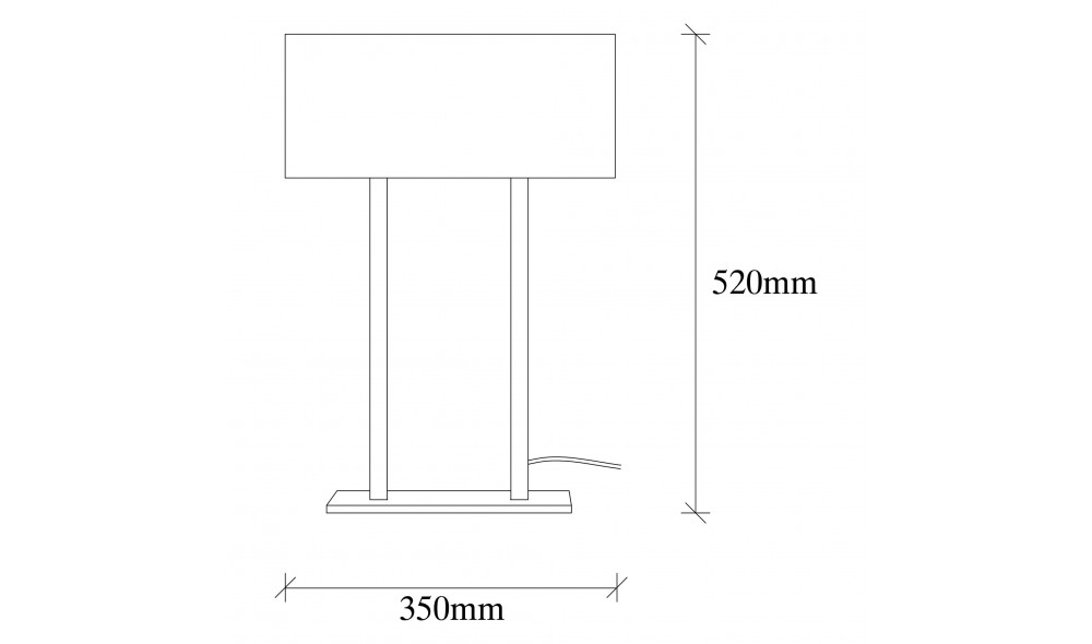 Veioza Salihini - MR-615 15 x 52 x 35 cm