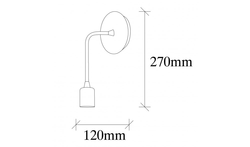 Lampa de perete Dartini - MR - 887 12 x 27 x 6 cm