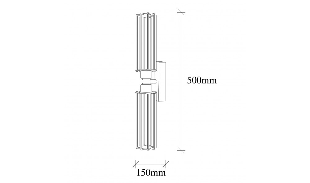 Lampa de perete Fellini - MR - 879 15 x 50 x 8 cm