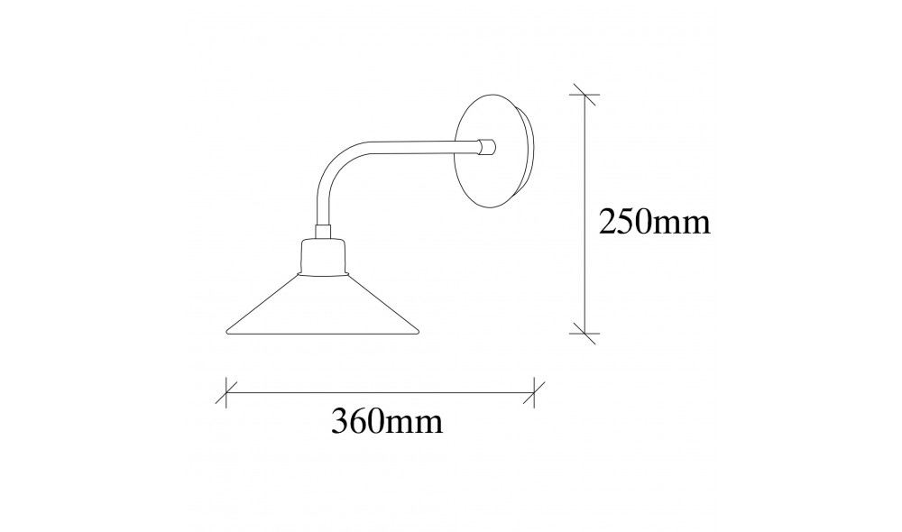 Lampa de perete Sivani - MR - 889 36 x 25 x 24 cm