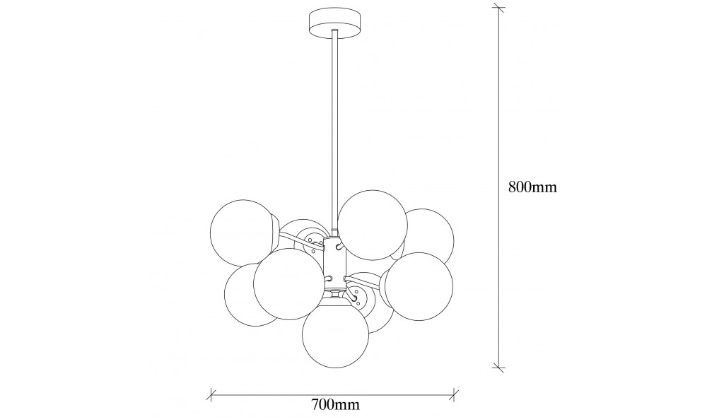 Candelabru Mudoni - MR - 836 70 x 80 x 70 cm