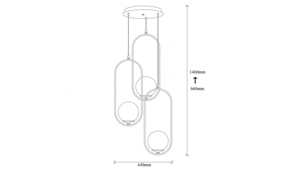 Candelabru Mudoni - MR - 935 44 x 146 x 44 cm