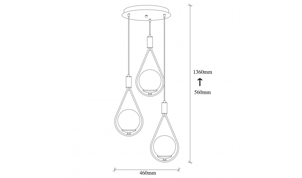 Candelabru Mudoni - MR - 938 46 x 136 x 46 cm