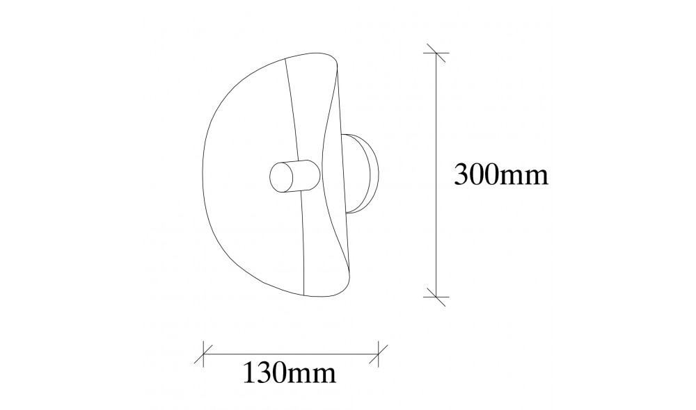 Lampa de perete Sivani - MR - 839 17 x 30 x 13 cm