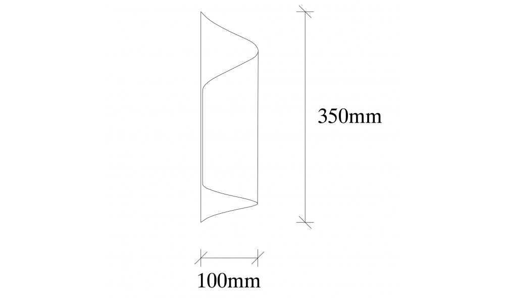 Lampa de perete Sivani - MR - 838 16 x 35 x 10 cm