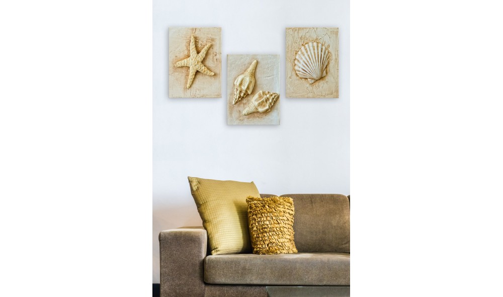 Pictură decorativă MDF (3 bucăți) MDF0097 100 x 40 x 3 cm