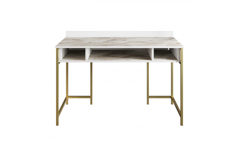 Birou de studiu, Tumata, AurAlb, 120 x 75 x 60 cm