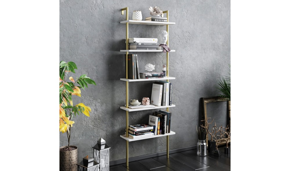 Raft pentru carti, Paula, AlbAur, 60 x 174 x 22 cm