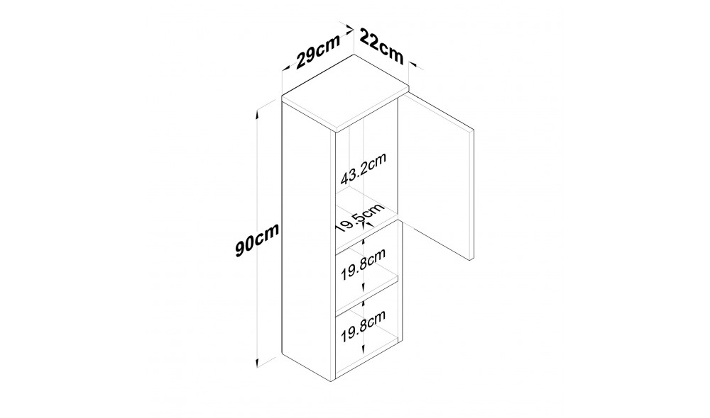Raft de perete AF102 - 2447