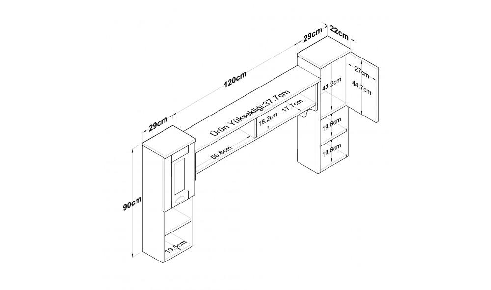 Raft de perete AF103 - 2622