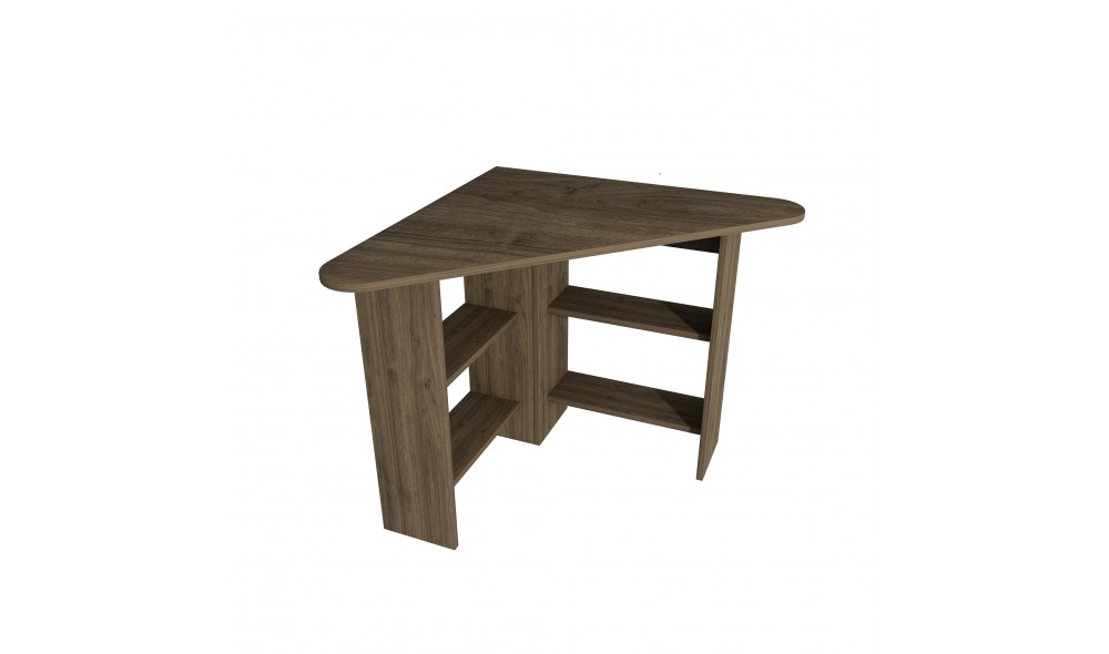 Birou de studiu, Corner, Nuc, 80 x 74 x 80 cm