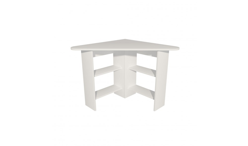 Birou de studiu, Corner, Alb, 80 x 74 x 80 cm