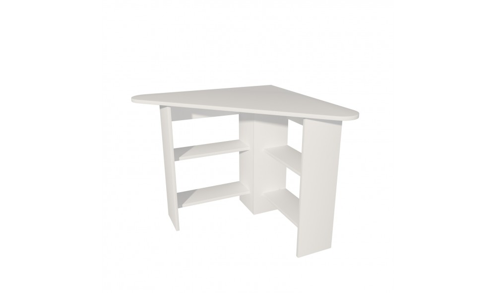 Birou de studiu, Corner, Alb, 80 x 74 x 80 cm