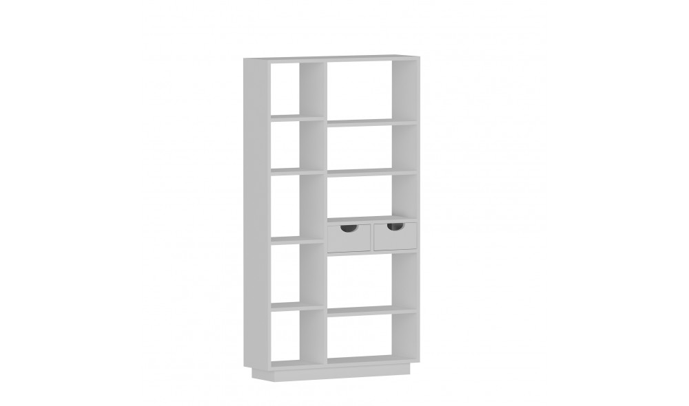 Raft pentru carti, Luma, Alb, 80 x 189 x 25 cm