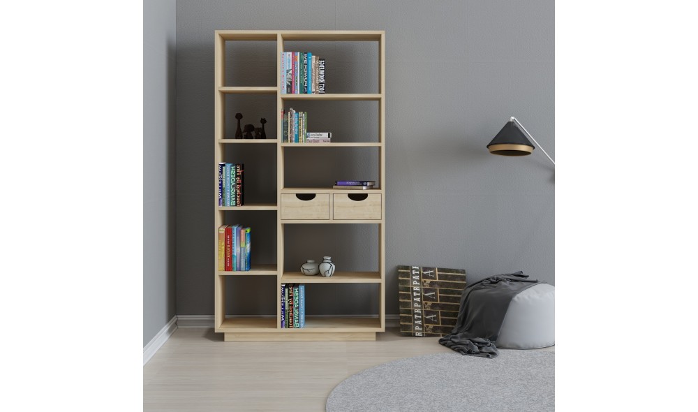 Raft pentru carti, Luma, Stejar, 80 x 189 x 25 cm