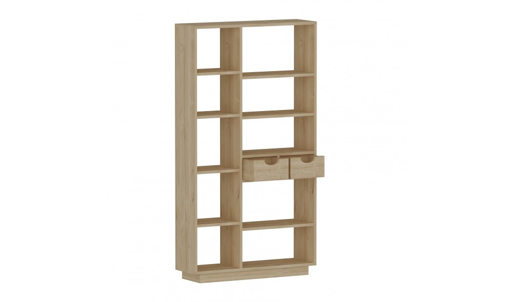 Raft pentru carti, Luma, Stejar, 80 x 189 x 25 cm