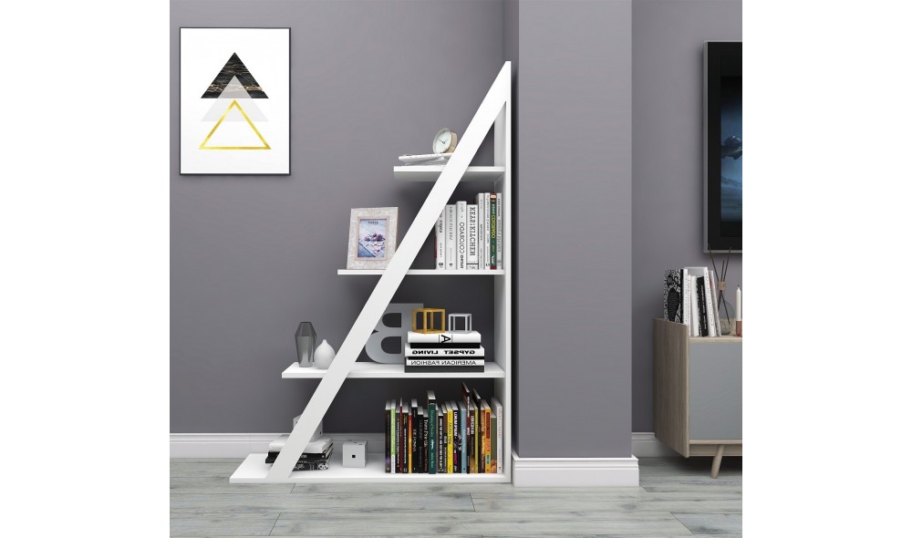 Raft pentru carti, Arven, Alb, 100 x 150 x 30 cm