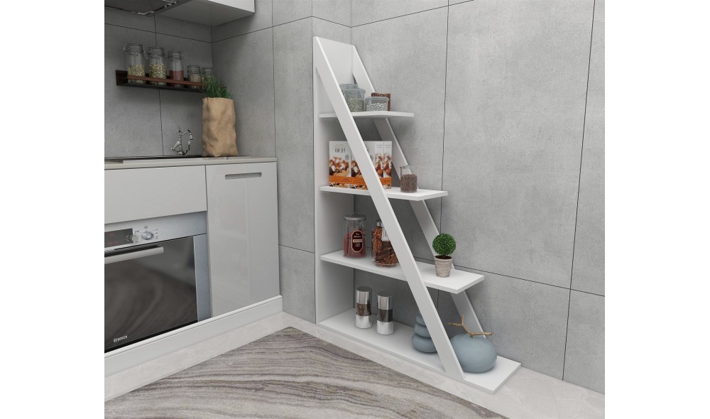 Raft pentru carti, Arven, Alb, 100 x 150 x 30 cm