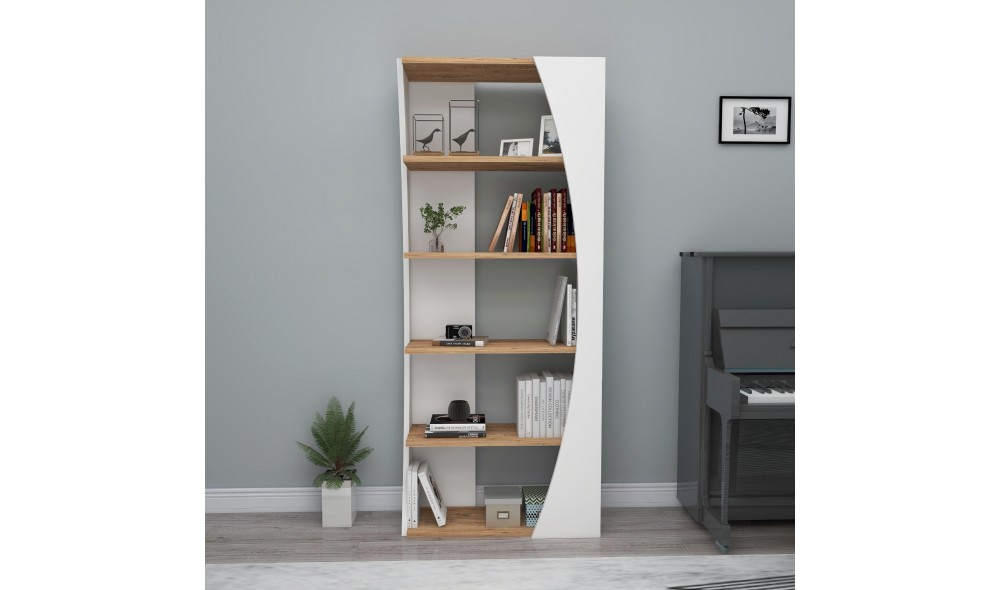 Raft pentru carti, Selge, Pinul AtlanticAlb, 64 x 150 x 24 cm