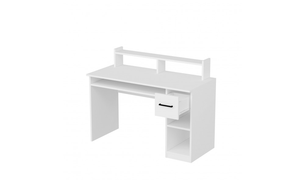 Birou de studiu, Eslem, Alb, 99 x 55 x 120 cm