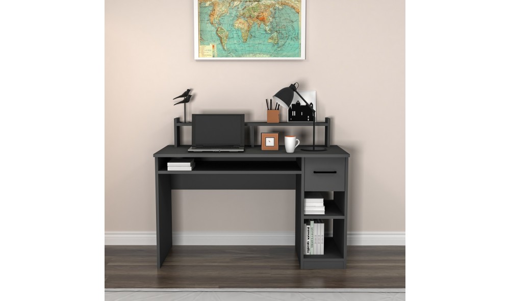 Birou de studiu, Eslem, Antracit, 120 x 55 x 93 cm