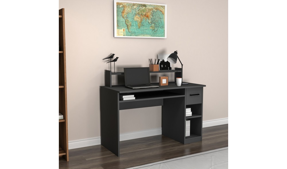 Birou de studiu, Eslem, Antracit, 120 x 55 x 93 cm
