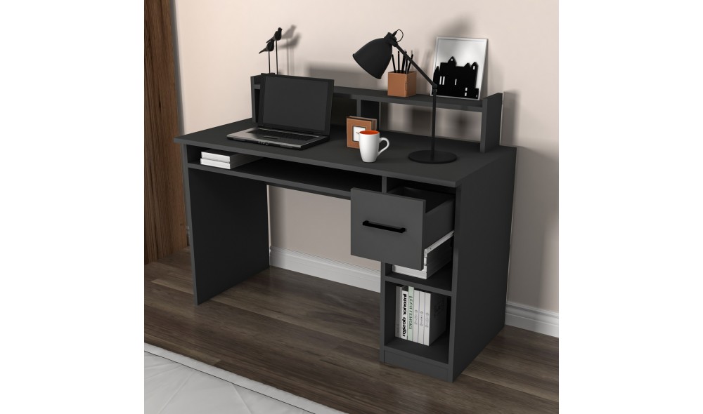 Birou de studiu, Eslem, Antracit, 120 x 55 x 93 cm