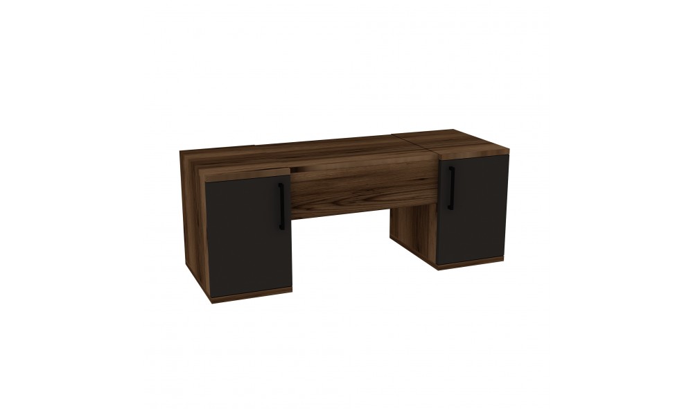 Masa de machiaj, Mercan, Nuc deschisAntracit, 100 x 74 x 36 cm