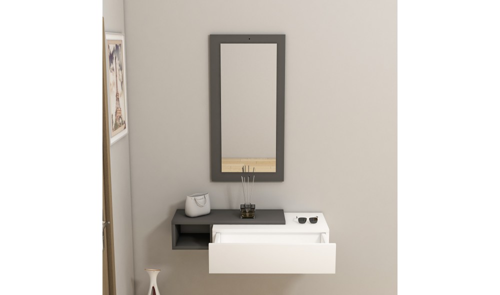 Antreu, Vien, AntracitAlb, 82 x 16 x 30 cm