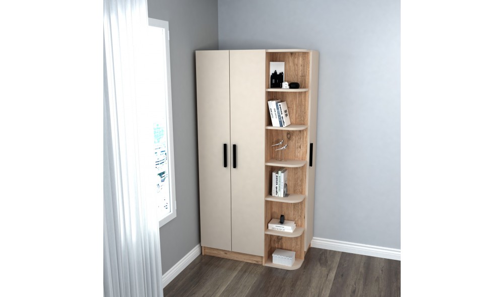 Dulap, Luses, Pinul AtlanticBej, 90 x 182 x 50 cm