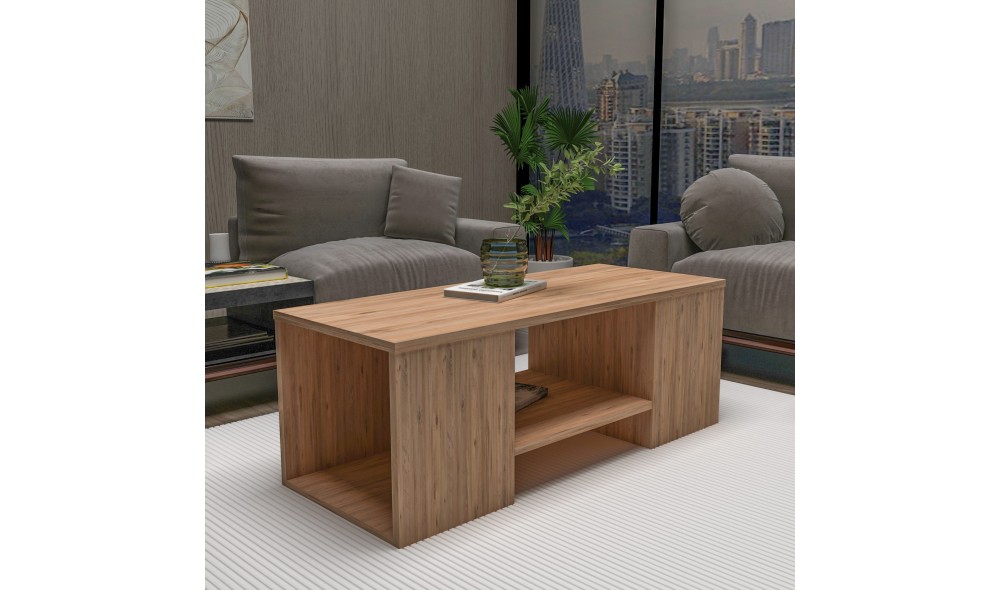 Set masuta de cafea, Sartos, Pinul AtlanticBej, 100 x 37 x 40 cm