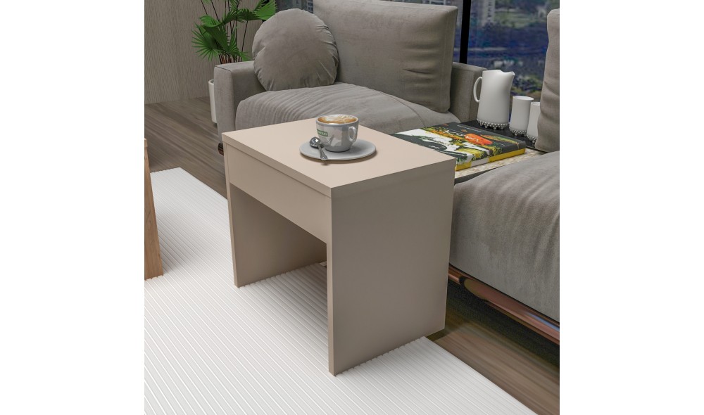 Set masuta de cafea, Sartos, Pinul AtlanticBej, 100 x 37 x 40 cm