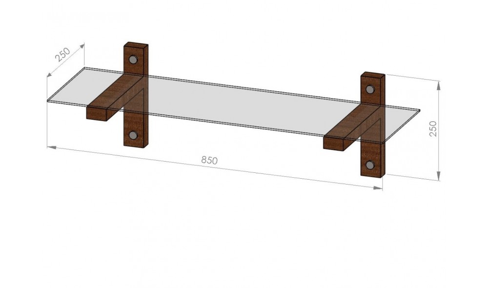 Raft de perete R101 85 x 25 x 25 cm