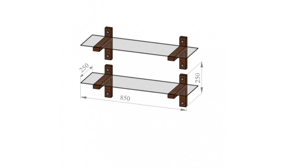 Raft de perete R200 85 x 25 x 25 cm