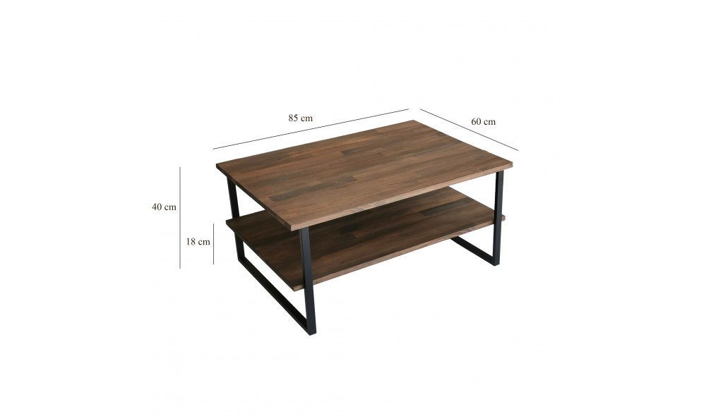 Masuta de cafea Neta - Nuc 85 x 40 x 60 cm