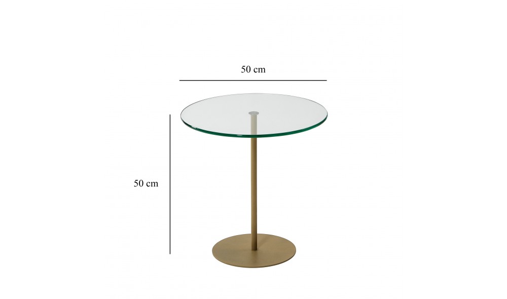 Tabel lateral Chill-Out - Aur 50 x 50 x 50 cm