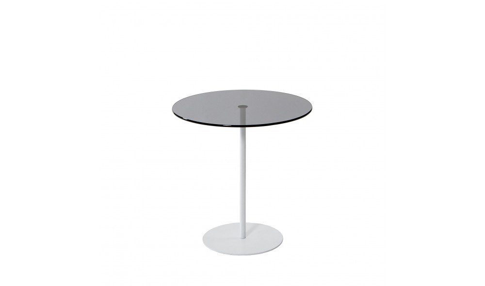 Tabel lateral Chill-Out - alb, gri inchis 50 x 50 x 50 cm