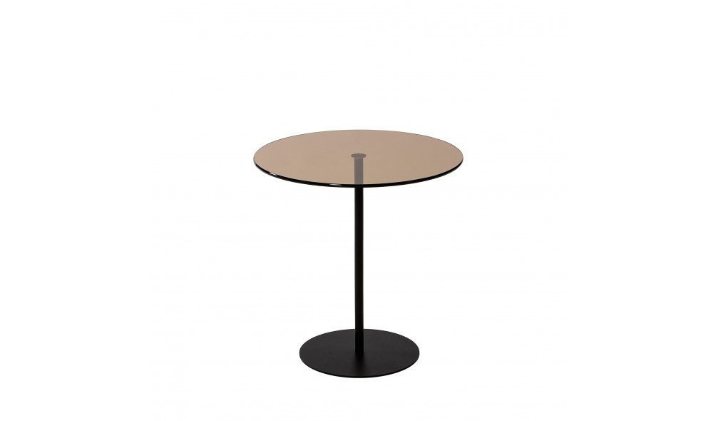 Tabel lateral Chill-Out - Negru, Bronz 50 x 50 x 50 cm