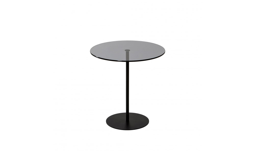 Tabel lateral Chill-Out - negru, gri inchis 50 x 50 x 50 cm