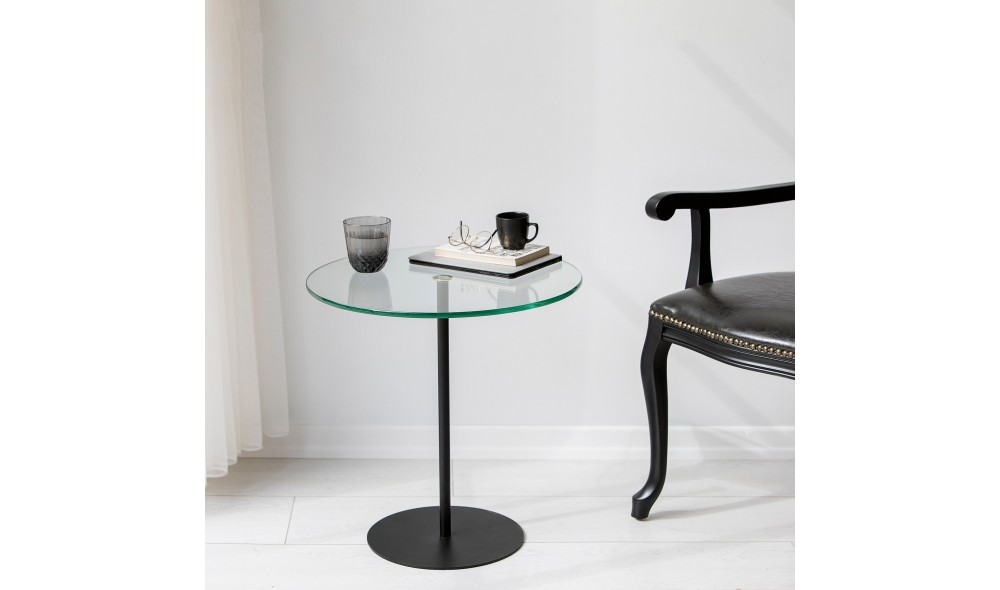 Tabel lateral Chill-Out - Negru 50 x 50 x 50 cm