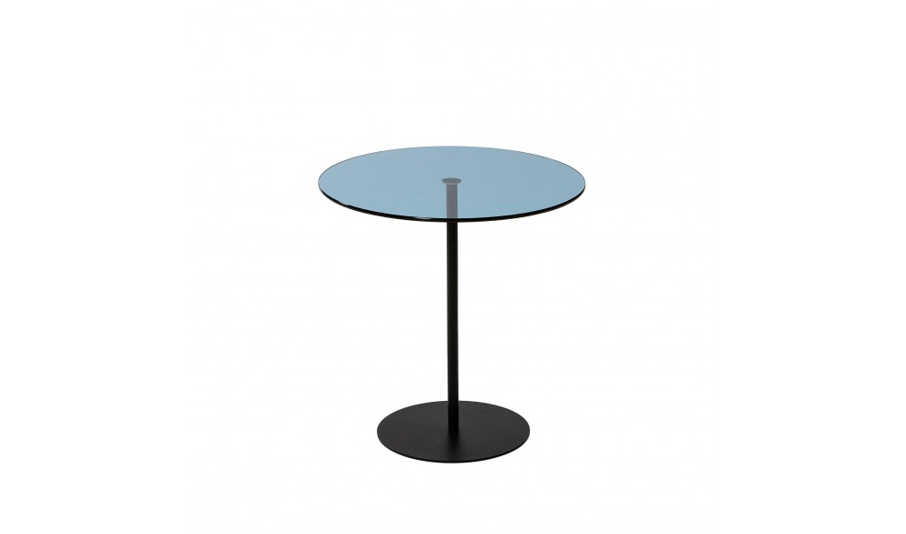 Tabel lateral Chill-Out - Negru, Albastru 50 x 50 x 50 cm