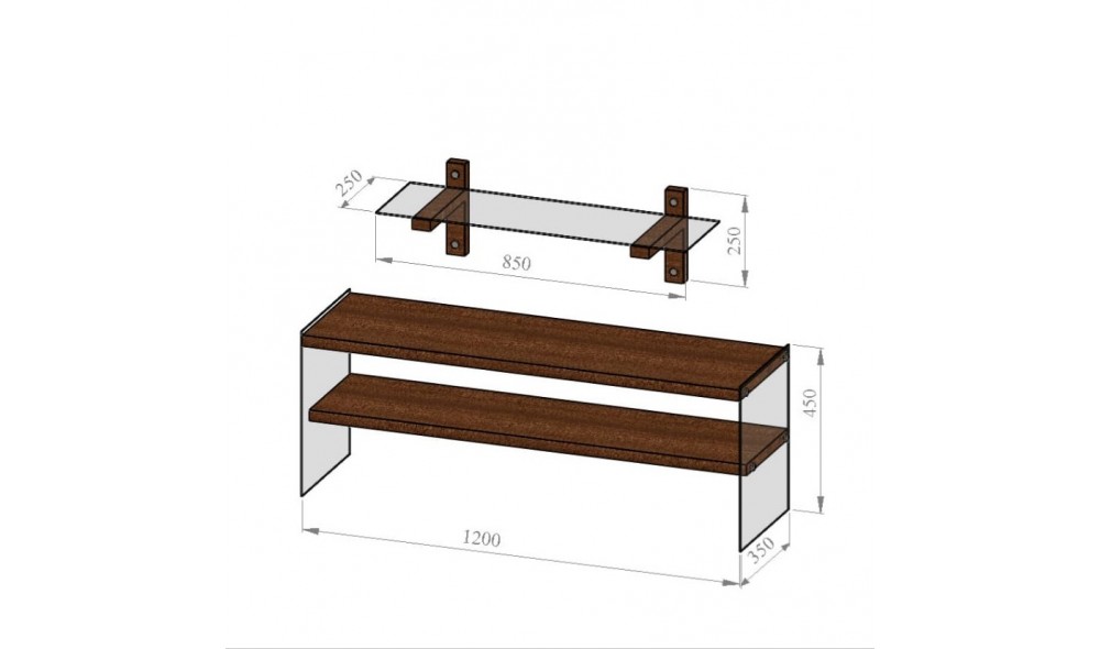 Unitate TV TV101 120 x 45 x 35 cm