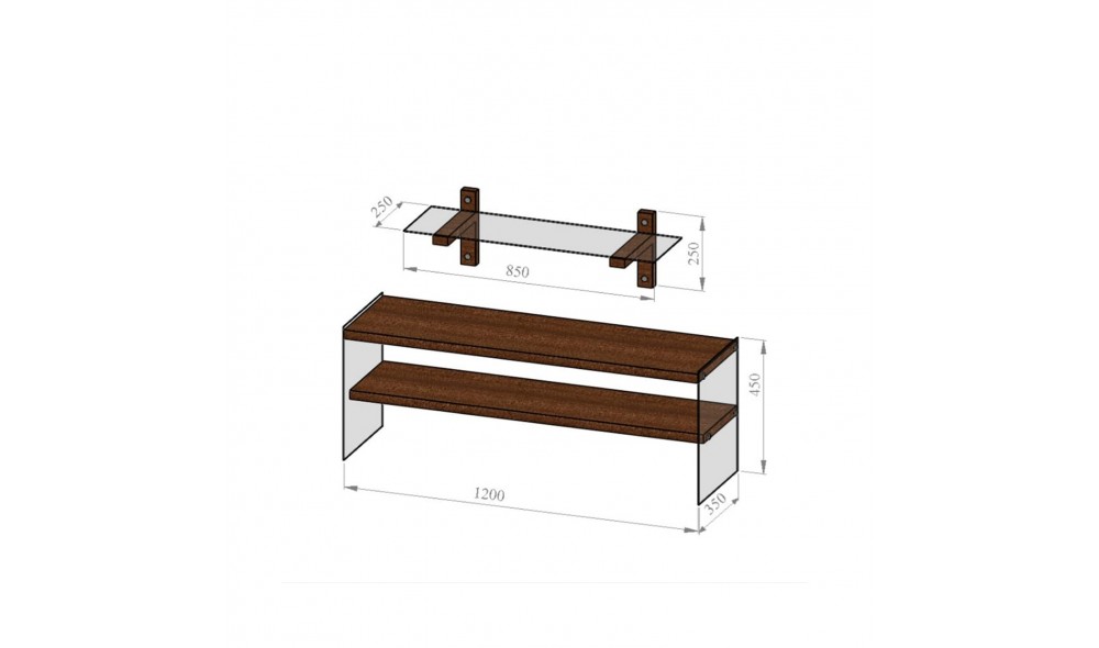 Unitate TV TV104 120 x 45 x 35 cm