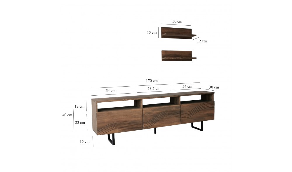 Unitate TV Onda - Nuc 170 x 40 x 30 cm