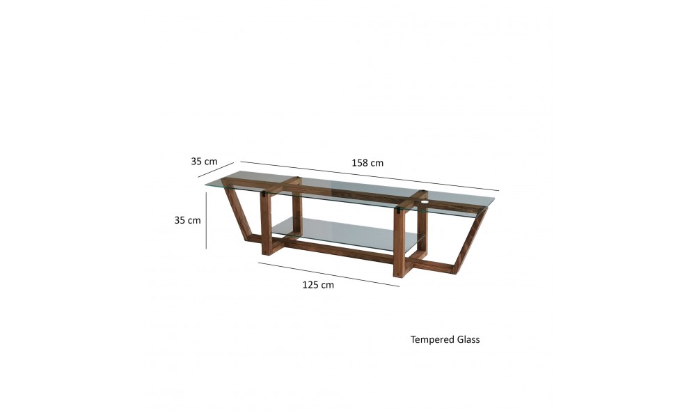 Suport TV Amalfi - Nuc 158 x 35 x 35 cm